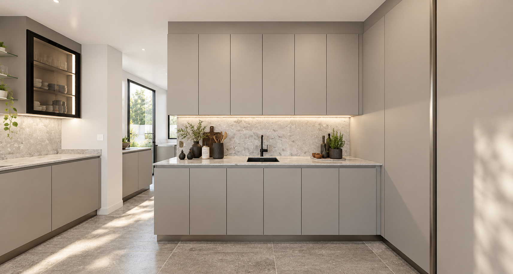 Kitchen — sink elevation