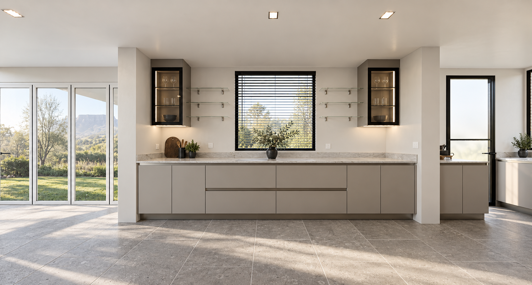 Kitchen — window wall