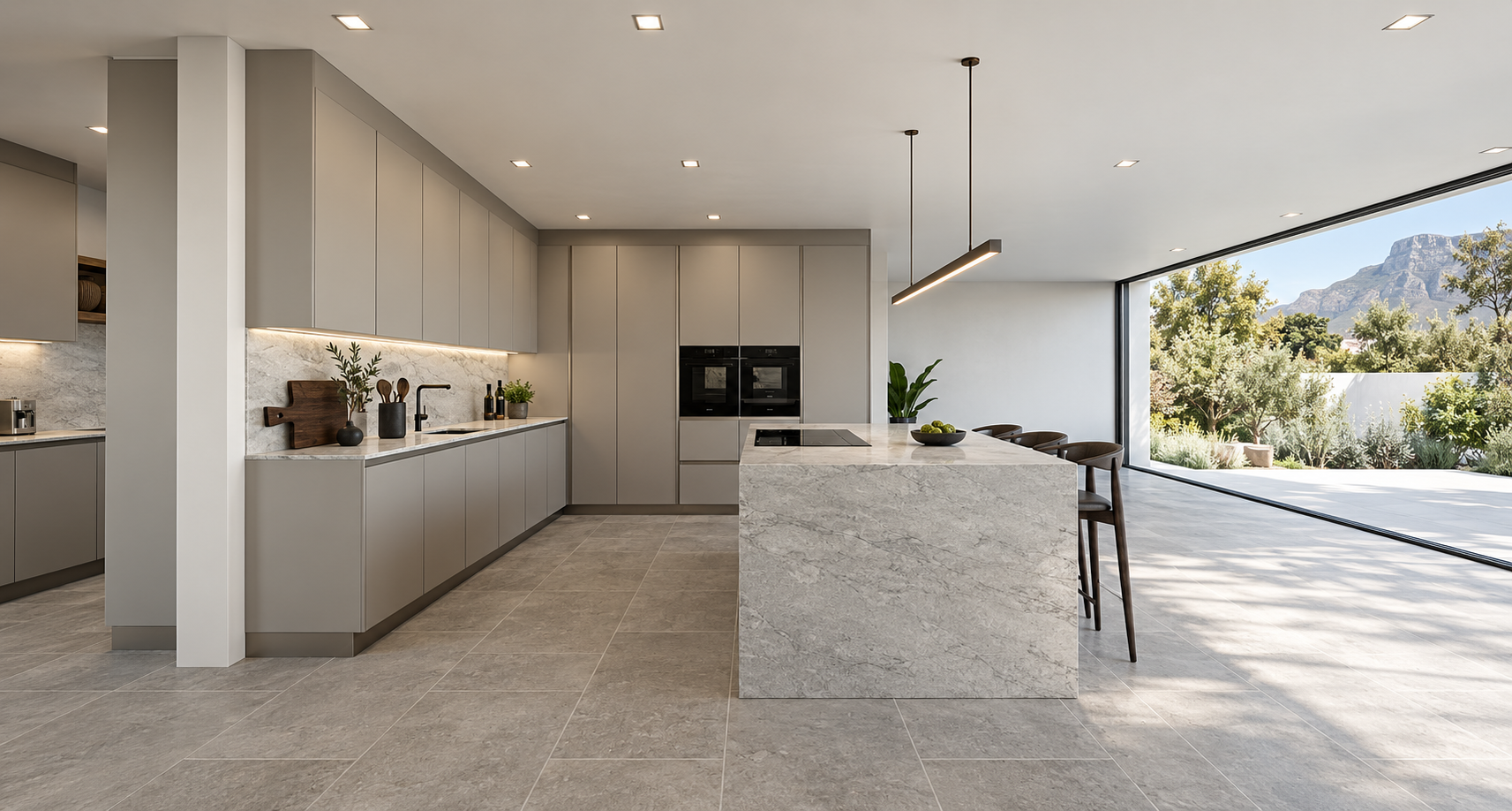 Kitchen — island side view