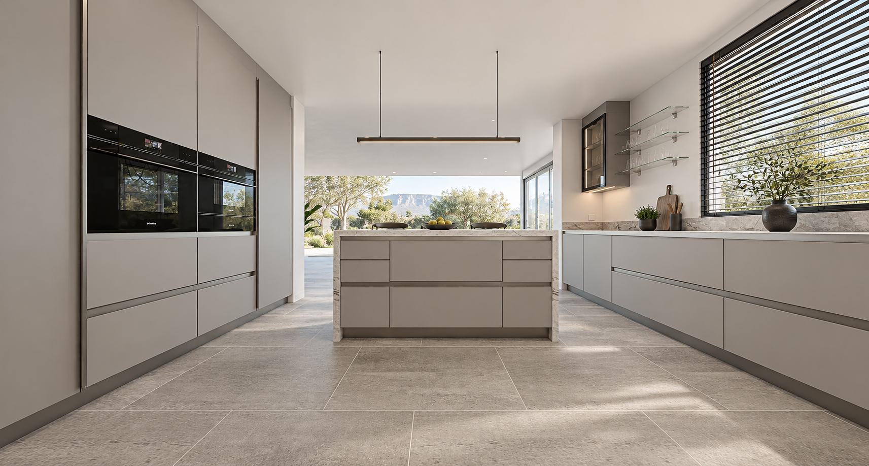 Kitchen — island drawer elevation
